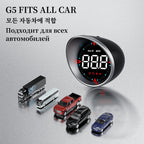 Geyiren G5 HUD - Km/h MPH Digital Speedometer Gauge Security Alarm Car GPS Head Up Display