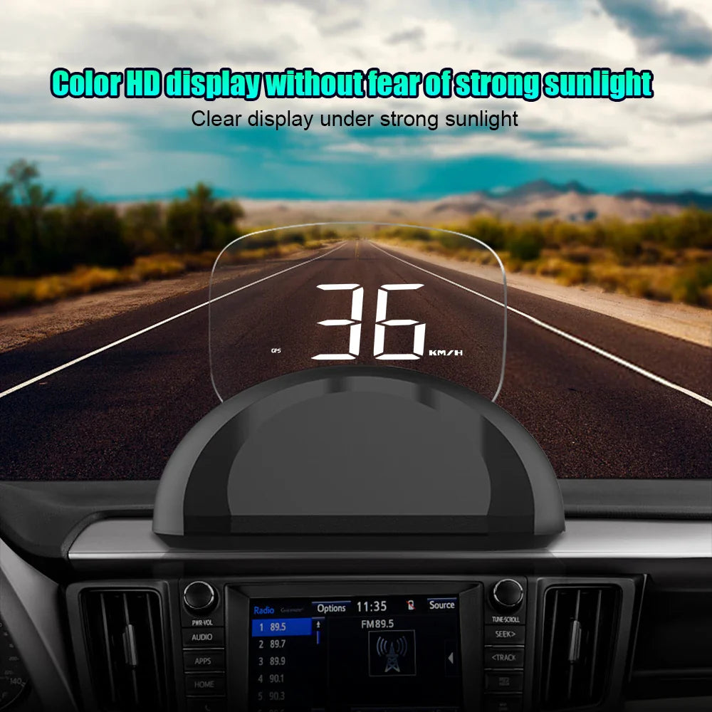 Geyiren C700S HUD - OBD HUD OBD2 GPS Dual System Head-up Display Digital Speedometer Water temp Fuel Consumption Auto Electronic
