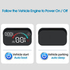 Hud Head Up Display Gps Speedometer Car Gadgets On The Windshield Projection Digital Speed Meter for Car Reflective Universal