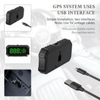 Geyiren G7 HUD - Digital Speedometer Over Speed Alarm Security Big Font KM/H Smart GPS Head-up Display Fit All Cars