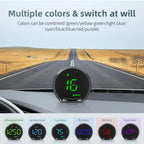 Geyiren G13 HUD - GPS Digital Speedometer Head Up Display Car Projector Over Security Speed Alarm km/h Clock Odometer Universal Auto Gauge
