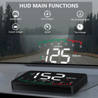 GEYIREN A900 Auto Hud Display Car Projector Alarm EOBD OBD2 Head Up Display Speedometer Windshield  Electronic Accessories
