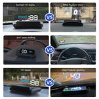 GEYIREN C500 HUD - Auto OBD2 GPS Head-Up Display EOBD Windshield Car Speedometer Projector Digital Accessories For All Car