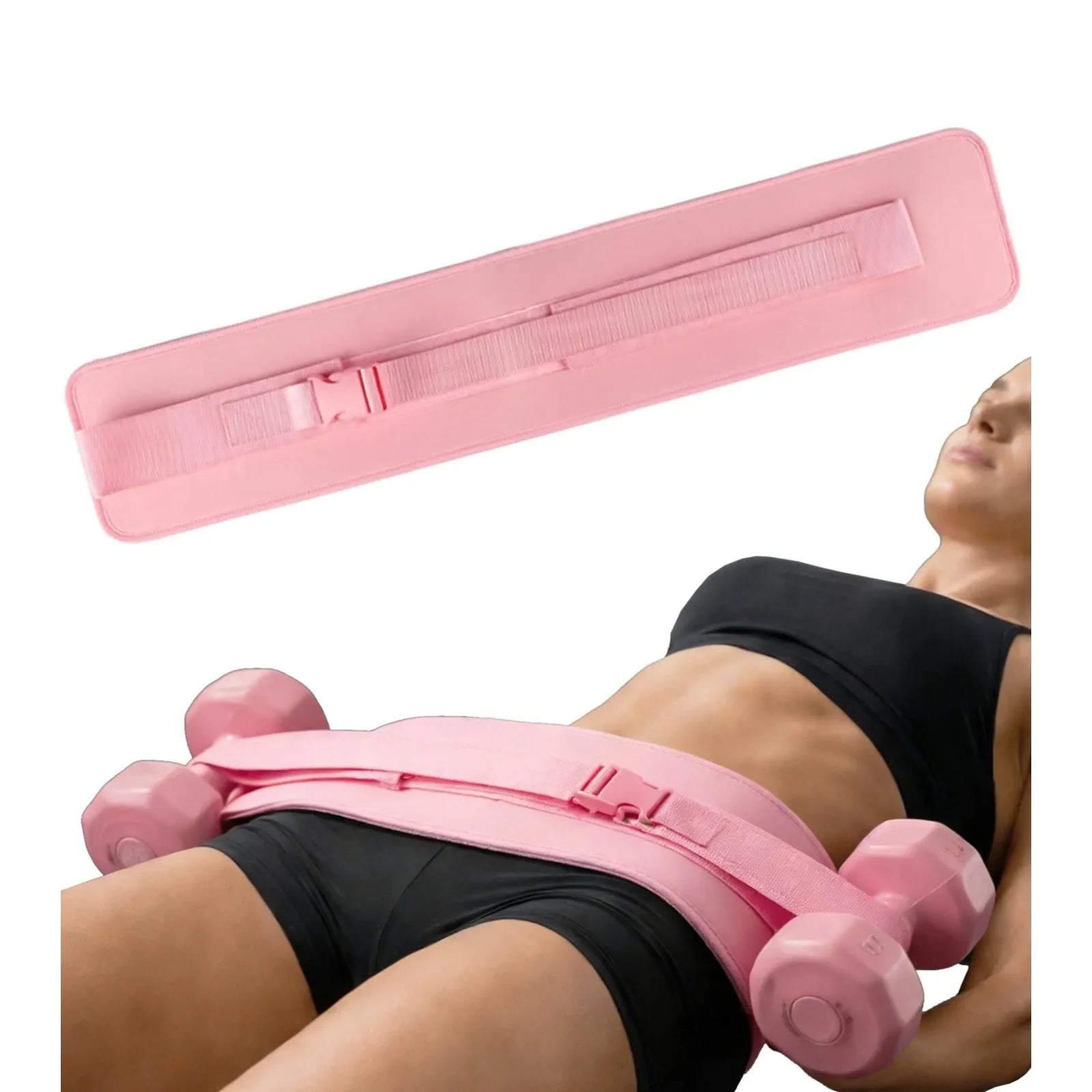 Mrorea Adjustable Slip Resistant Padded Hip Thrust Belt for fitness workout and wellness routine image 8