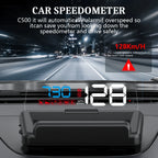 GEYIREN C500 HUD - Auto OBD2 GPS Head-Up Display EOBD Windshield Car Speedometer Projector Digital Accessories For All Car