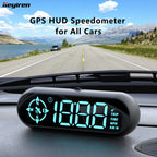 Geyiren G9 GPS HUD - Auto Digital Speedometer Security Over Speed Alarm Clock Compass Odometer Car Head Up Display