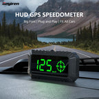 Geyiren G7 HUD - Digital Speedometer Over Speed Alarm Security Big Font KM/H Smart GPS Head-up Display Fit All Cars