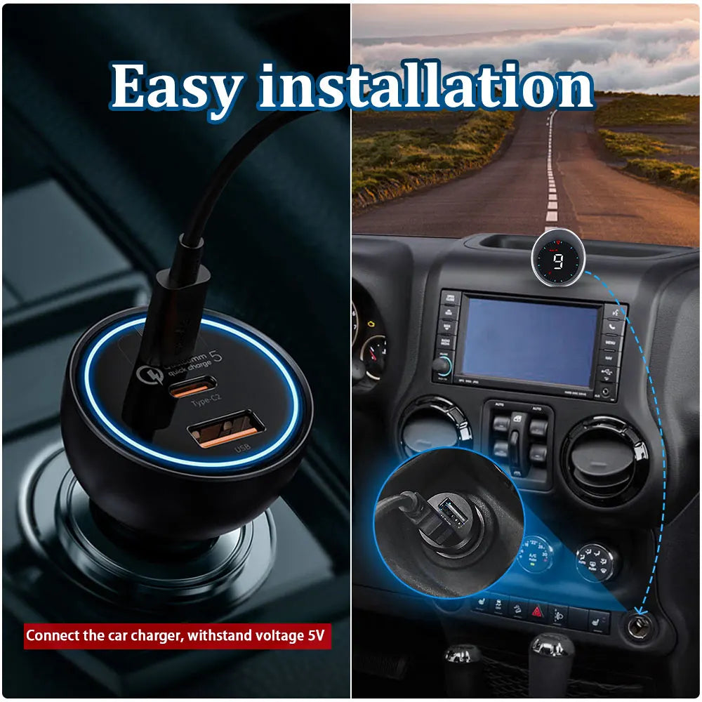 Geyiren G5 HUD - Km/h MPH Digital Speedometer Gauge Security Alarm Car GPS Head Up Display