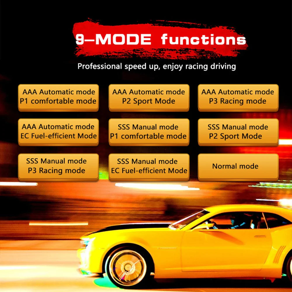 Car Throttle Response Controller 9 Driving Modes Intelligent Electronic Racing Accelerator Compatible with Chevrolet Corolla