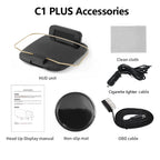 GEYIREN C1 OBD2 HUD - Car Head Up Display GPS Navigation Projector Digital Speed Gauge Overspeed Warning KMH MPH Plug and Play