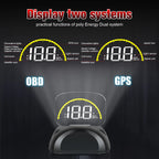 Geyiren C700S HUD - OBD HUD OBD2 GPS Dual System Head-up Display Digital Speedometer Water temp Fuel Consumption Auto Electronic