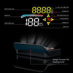 Geyiren M17 HUD - OBD2 GPS Car Head Up Display Windshield Speed Projector KMH MPH RPM Digital Speedometer Water Temp Alarm