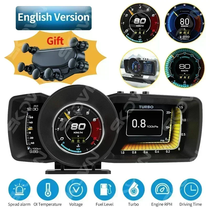 Mrorea car HUD head up display digital speedometer product image 9
