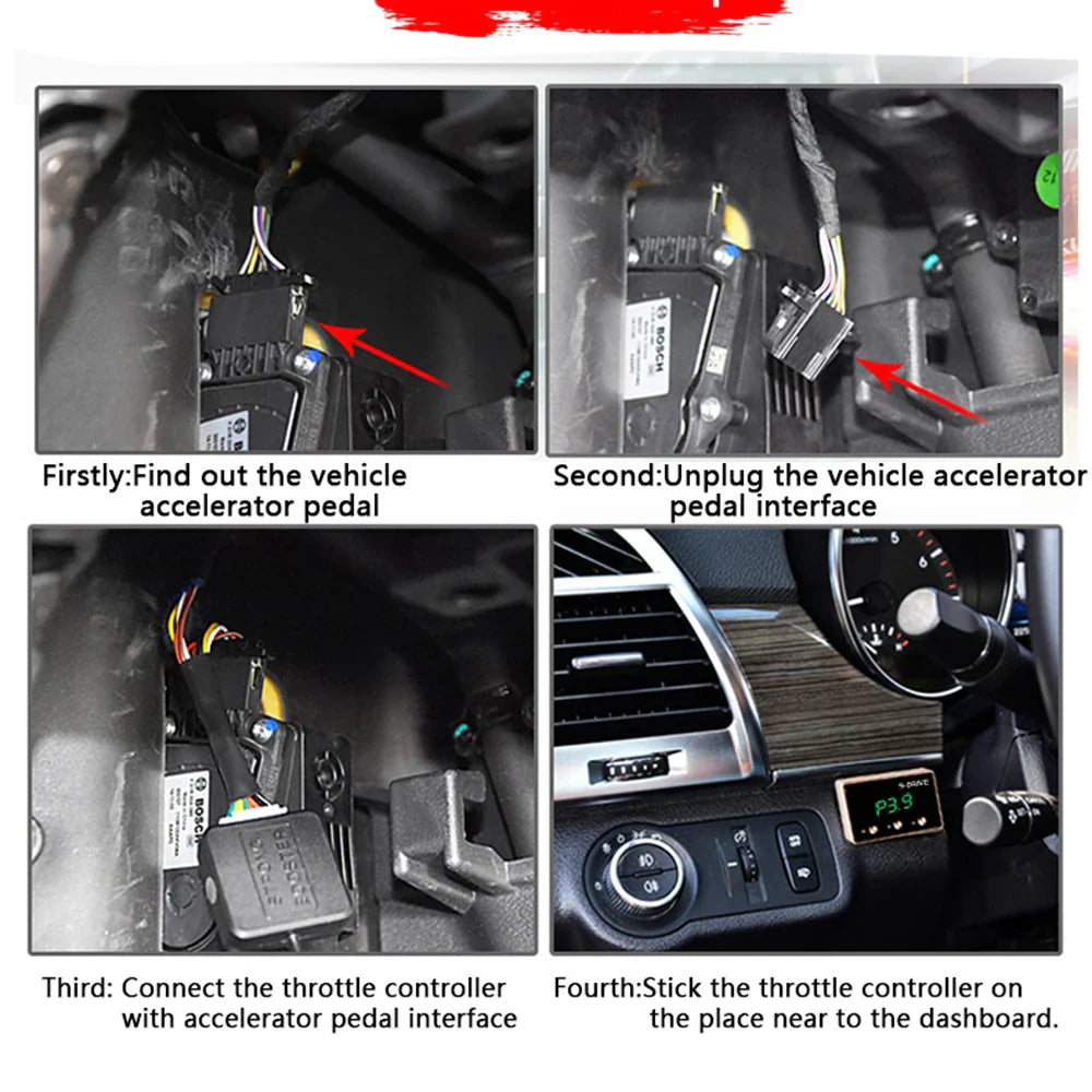 Car Throttle Response Controller 9 Driving Modes Intelligent Electronic Racing Accelerator Compatible with Chevrolet Corolla