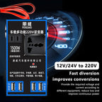 TIMOTRAS Car Mounted Inverter 12v24v to 220v Car Phone USB Charging Truck Household Socket