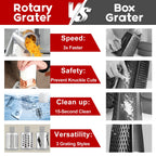 Mrorea Manual Rotary Cheese Grater Shredder