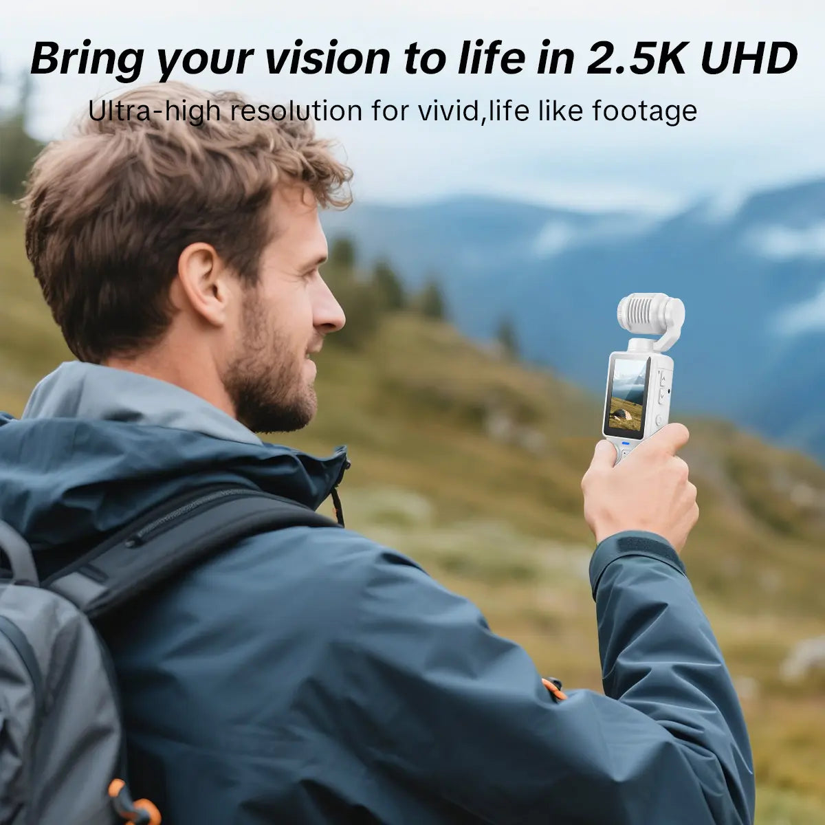 Mrorea 2.5K Ultra HD Pocket Video Camera