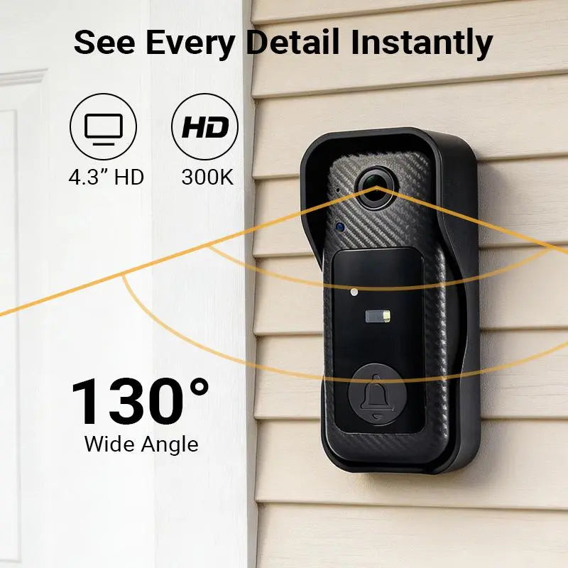 Mrorea Wireless Video Doorbell Camera with Screen