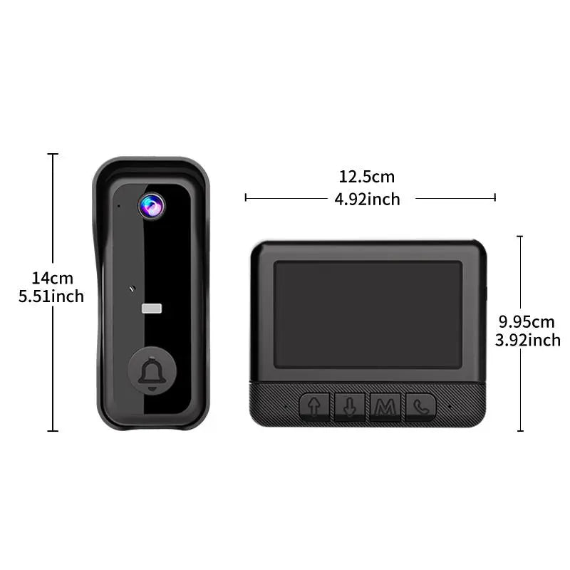 Mrorea Wireless Video Doorbell Camera with Screen