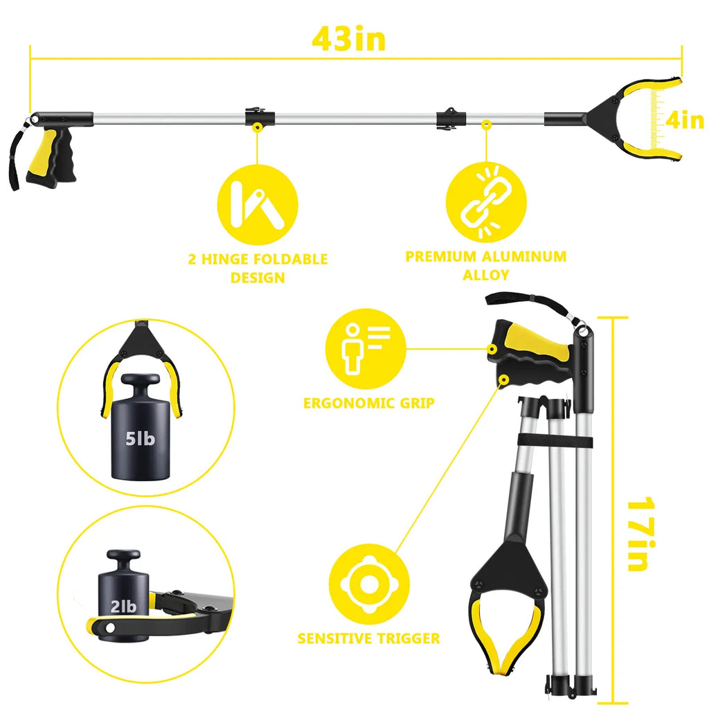 Mrorea 43" Extra Long Grabber Reacher Tool