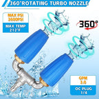 Mrorea Dual/Triple/Quad Turbo Nozzle Pressure Washer