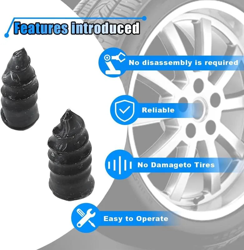 Mrorea Self Sealing Rubber Tire Repair Nail Kit