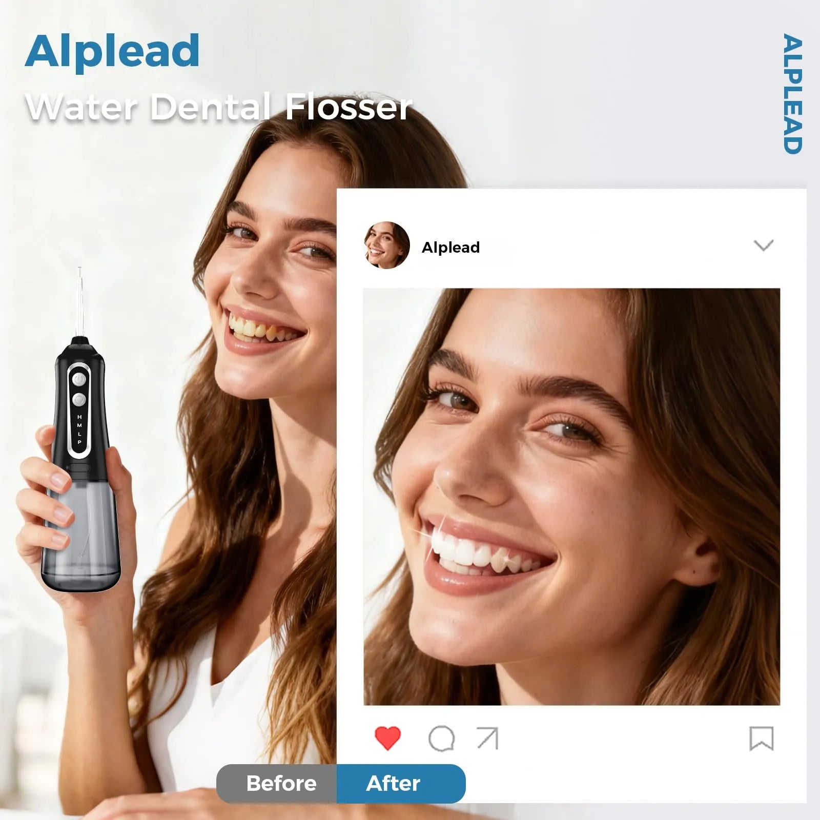 Mrorea Cordless Rechargeable Water Dental Flosser