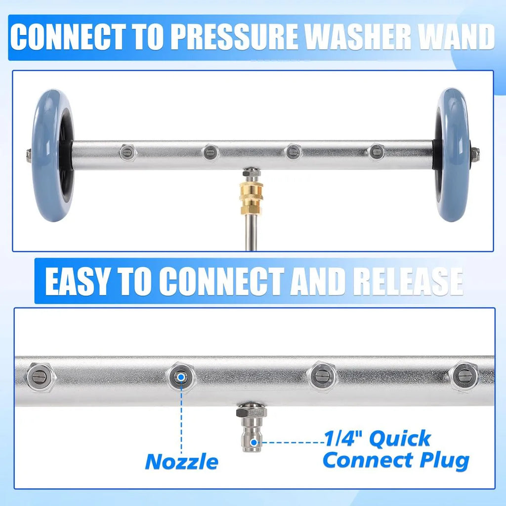Mrorea Heavy Duty Pressure Washer Undercarriage Cleaner