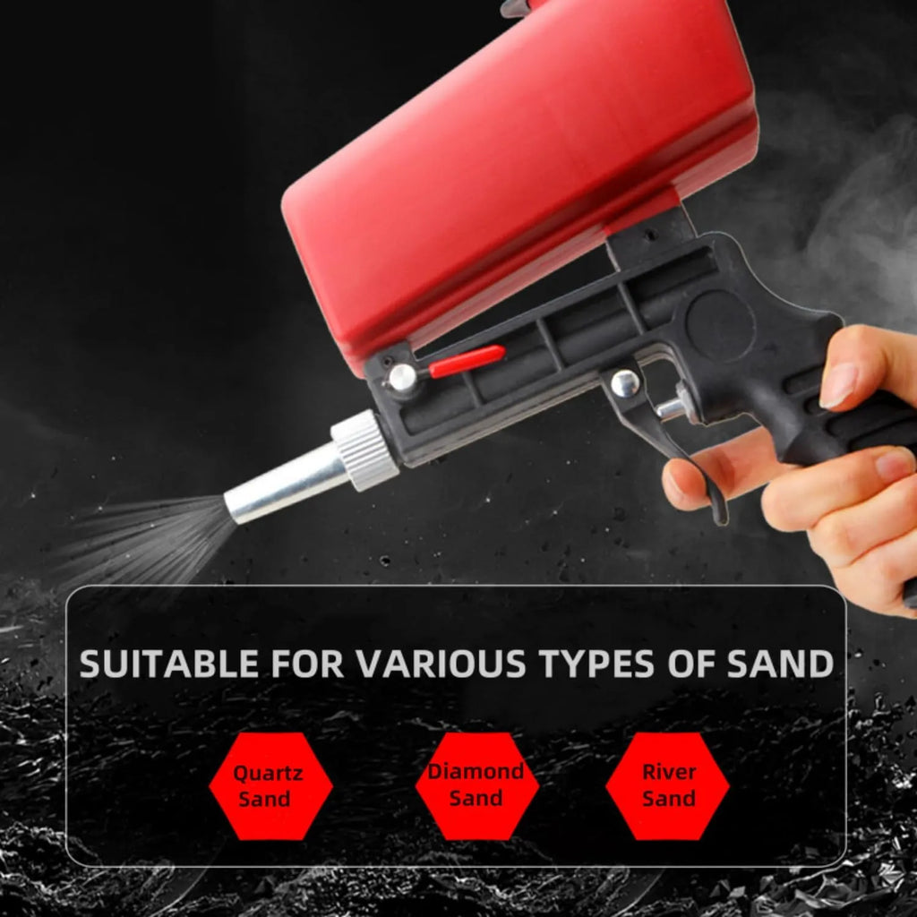 Mrorea Portable 90 PSI Pneumatic Sandblaster Gun Kit