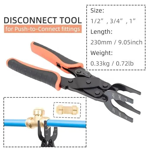 Mrorea Push Fit Plumbing Disconnect Pliers