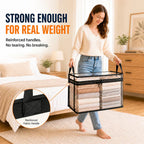 Mrorea Portable Large Heavy-Duty Thick Plastic Clear Storage Box