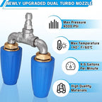 Mrorea Dual/Triple/Quad Turbo Nozzle Pressure Washer