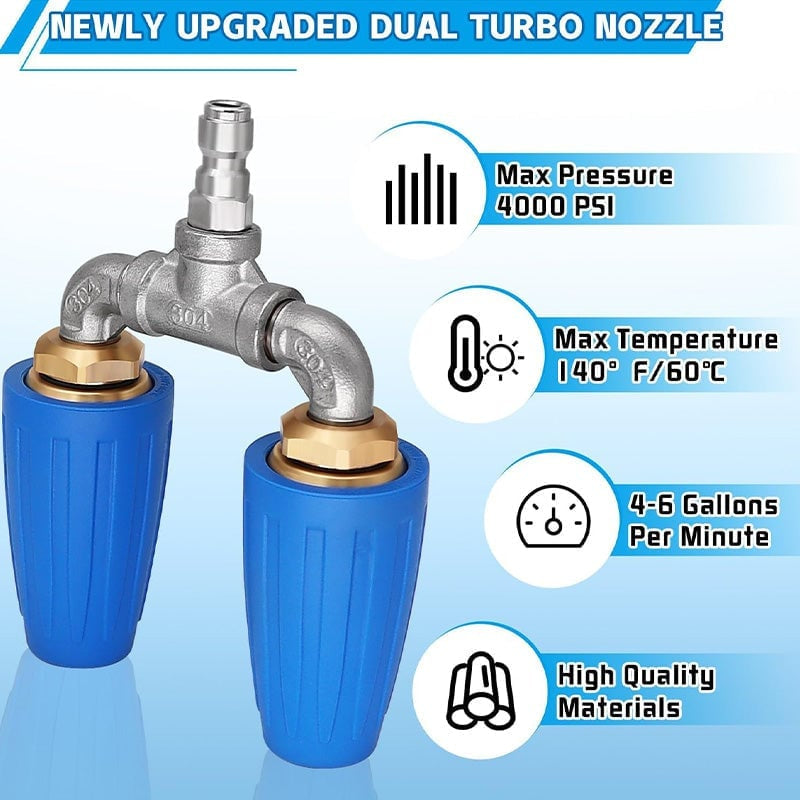 Mrorea Dual/Triple/Quad Turbo Nozzle Pressure Washer