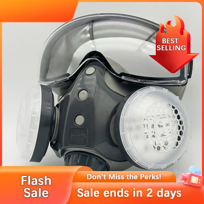 Mrorea Dust-Proof Integrated Respirator Mask – Adjustable Comfortable Full-Face with Filters