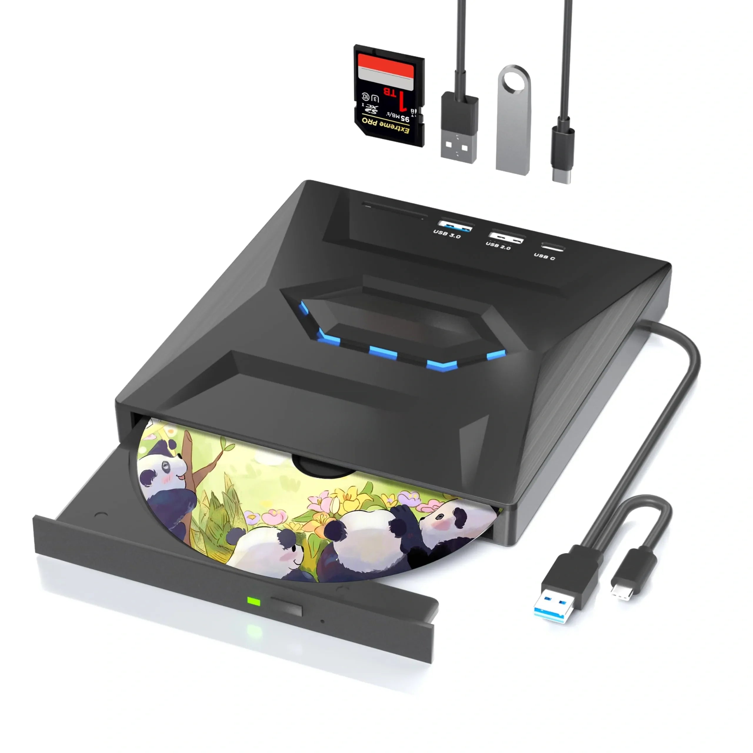 Mrorea Portable External CD/DVD Drive