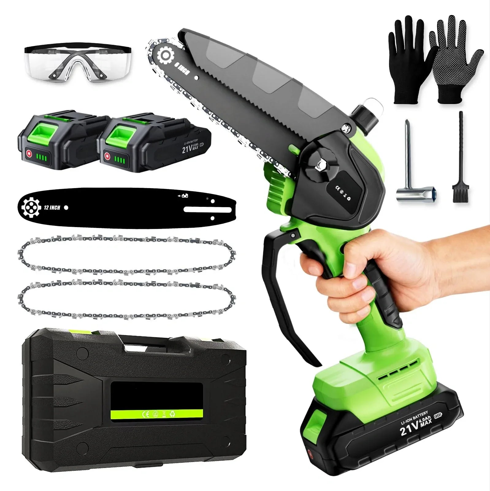 Mrorea Mini Cordless Brushless Chainsaw