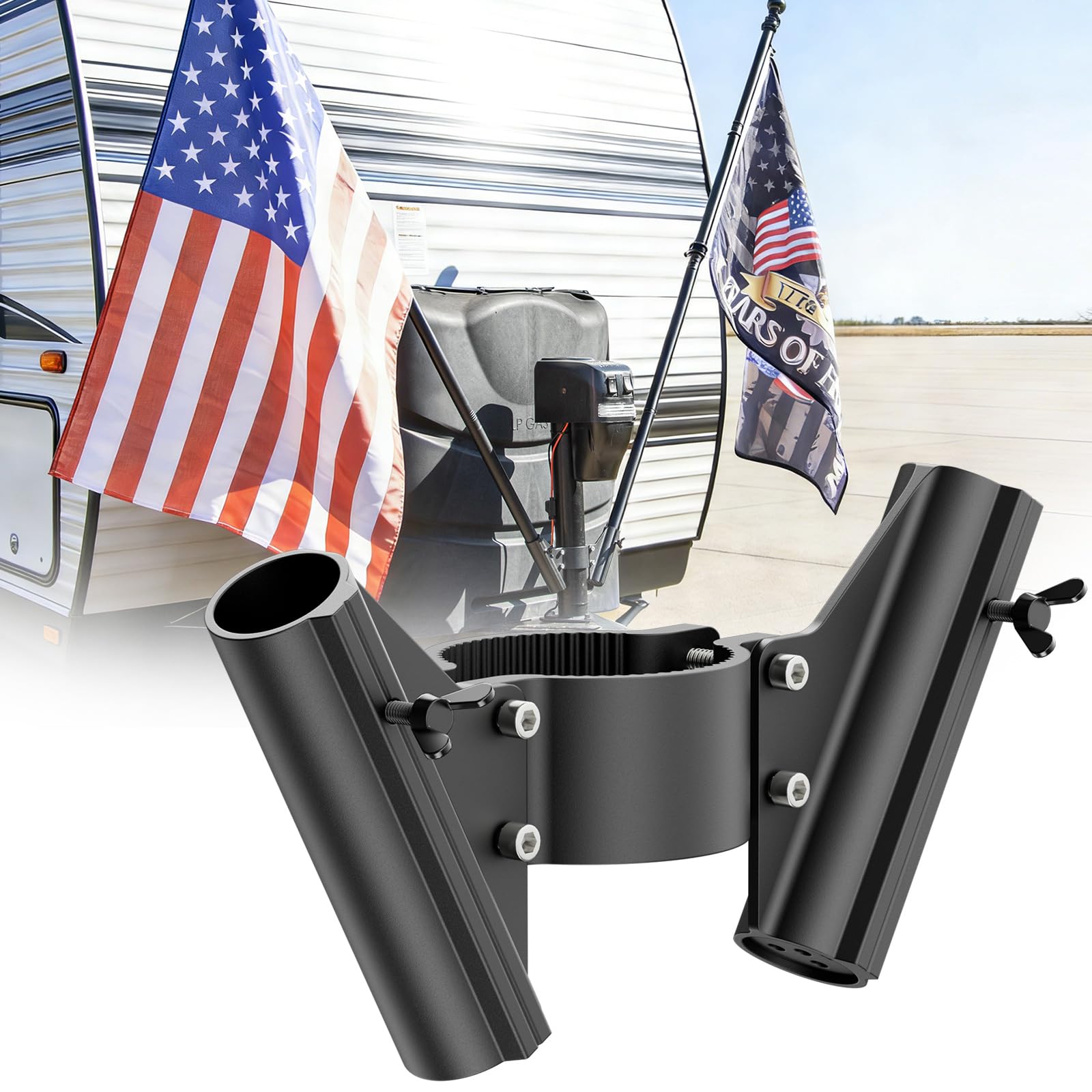 Mrorea Dual Flag Pole Mount