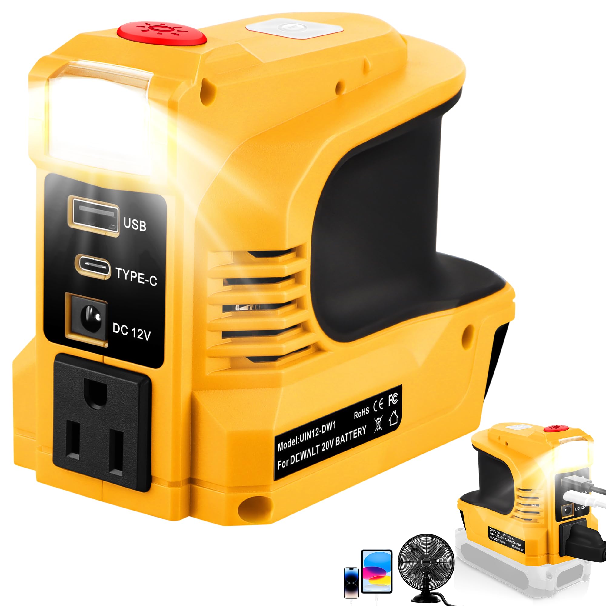 Mrorea Portable Power Inverter Adapter