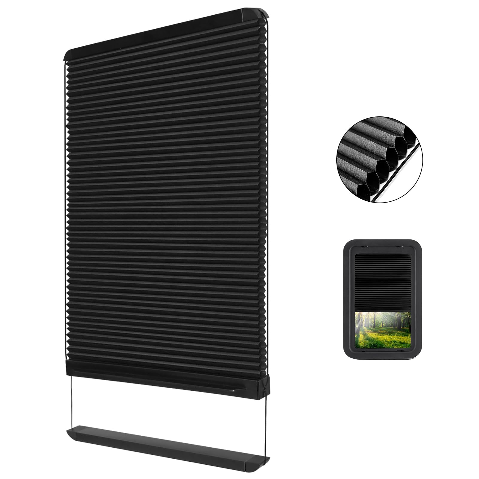 Mrorea Privacy Blackout RV Door Window Shade