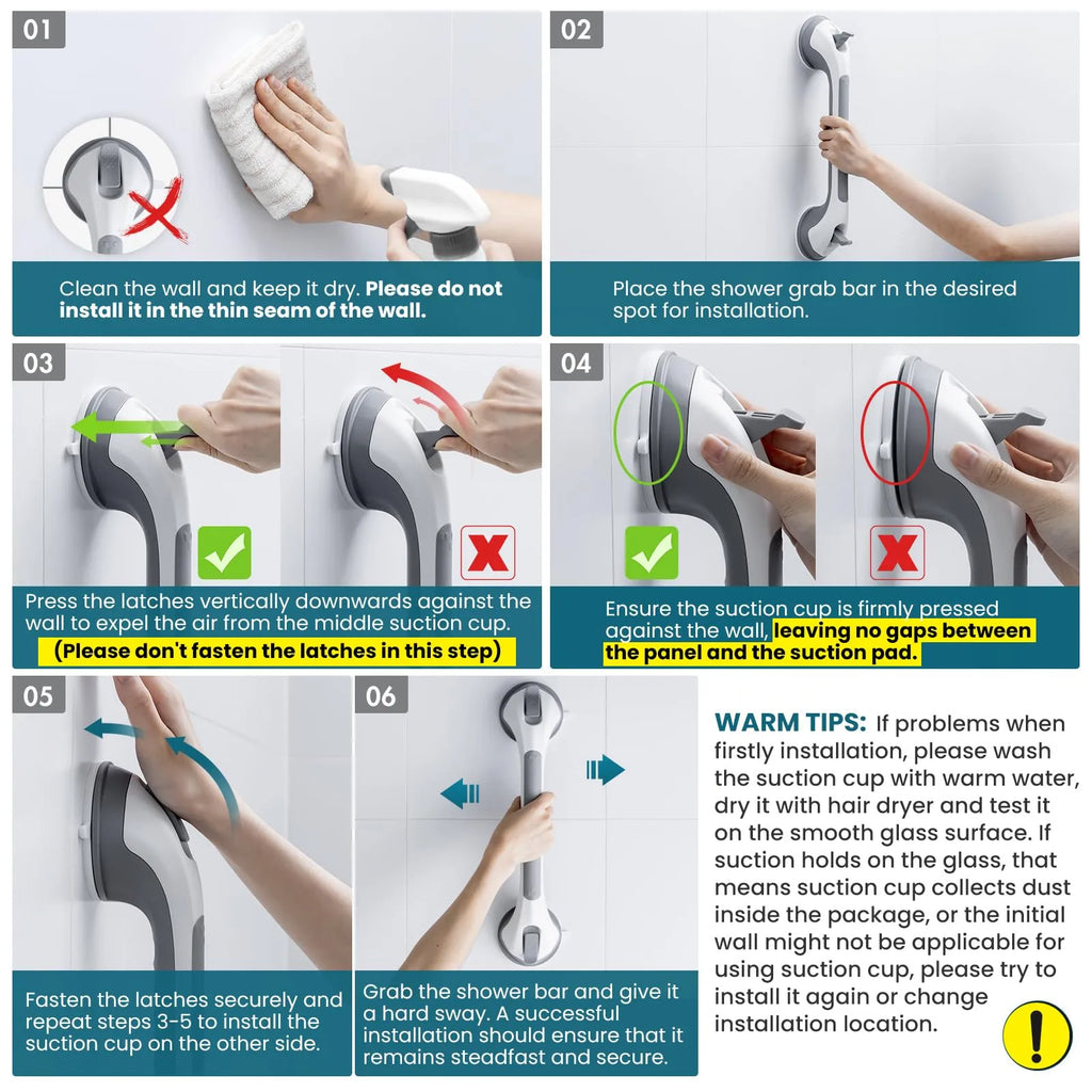 Mrorea Shower Grab Bars
