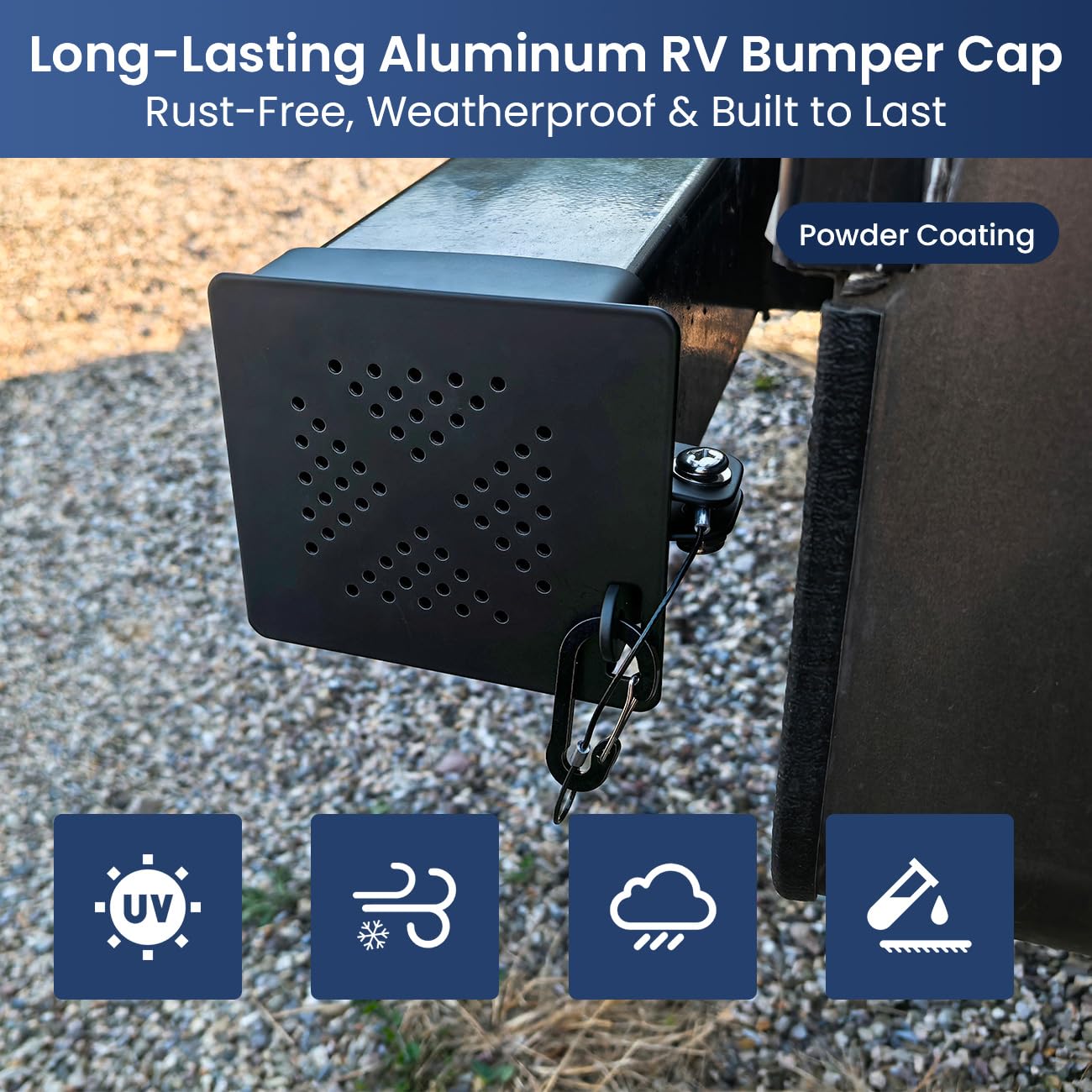 Mrorea Aluminum Vented Bumper End Cap