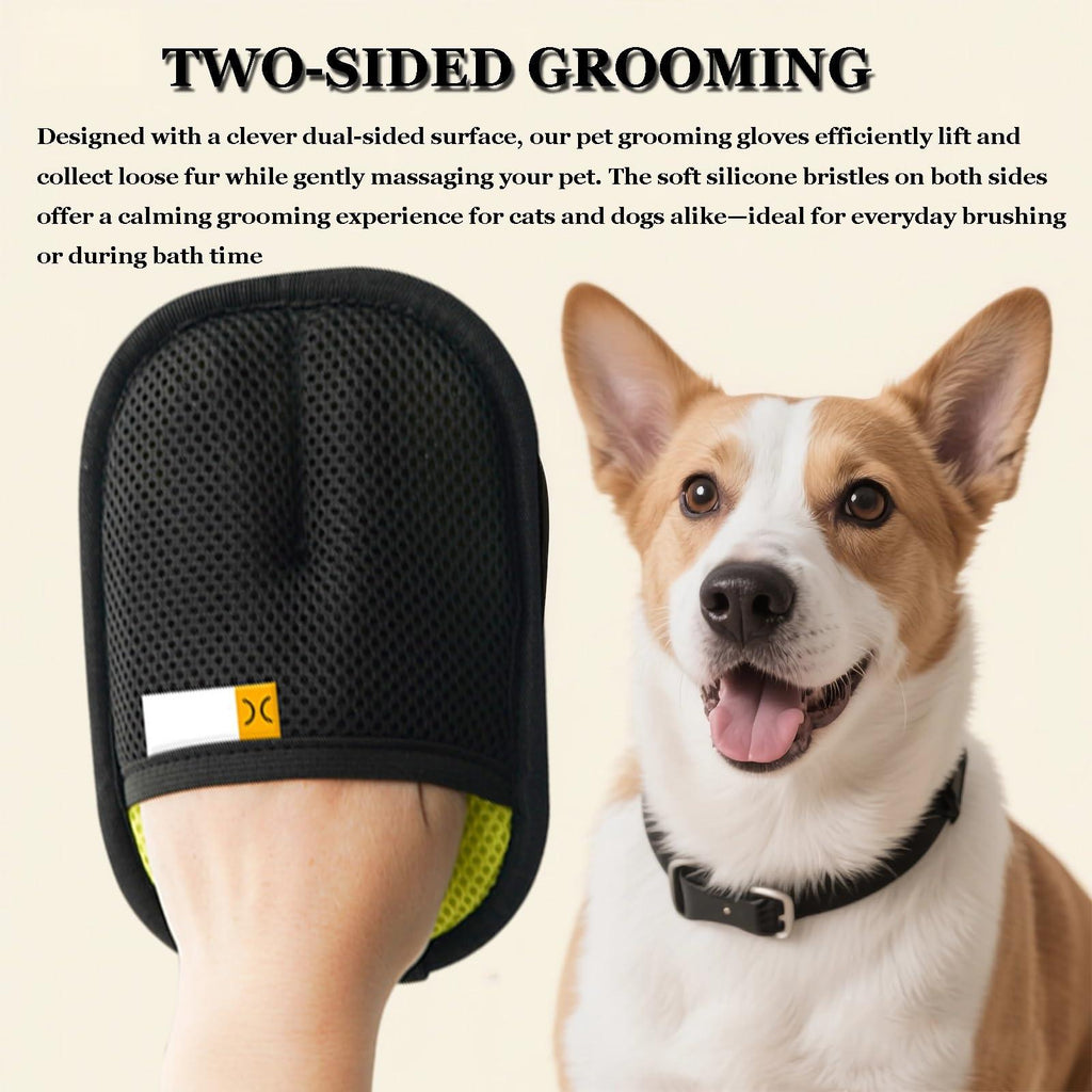 Mrorea Pet Hair Removal Grooming Gloves