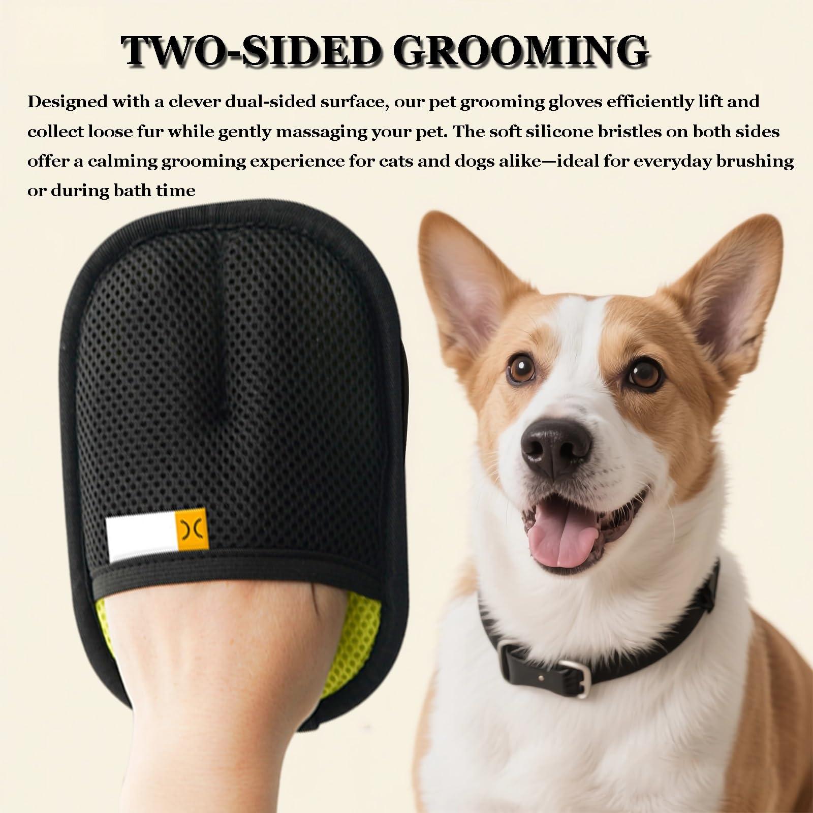 Mrorea Pet Hair Removal Grooming Gloves