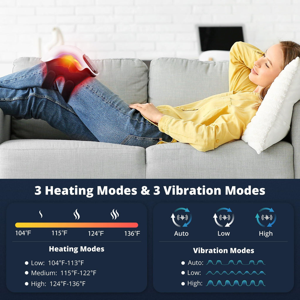 Mrorea Cordless Heated Knee Massager for fitness workout and wellness routine image 3