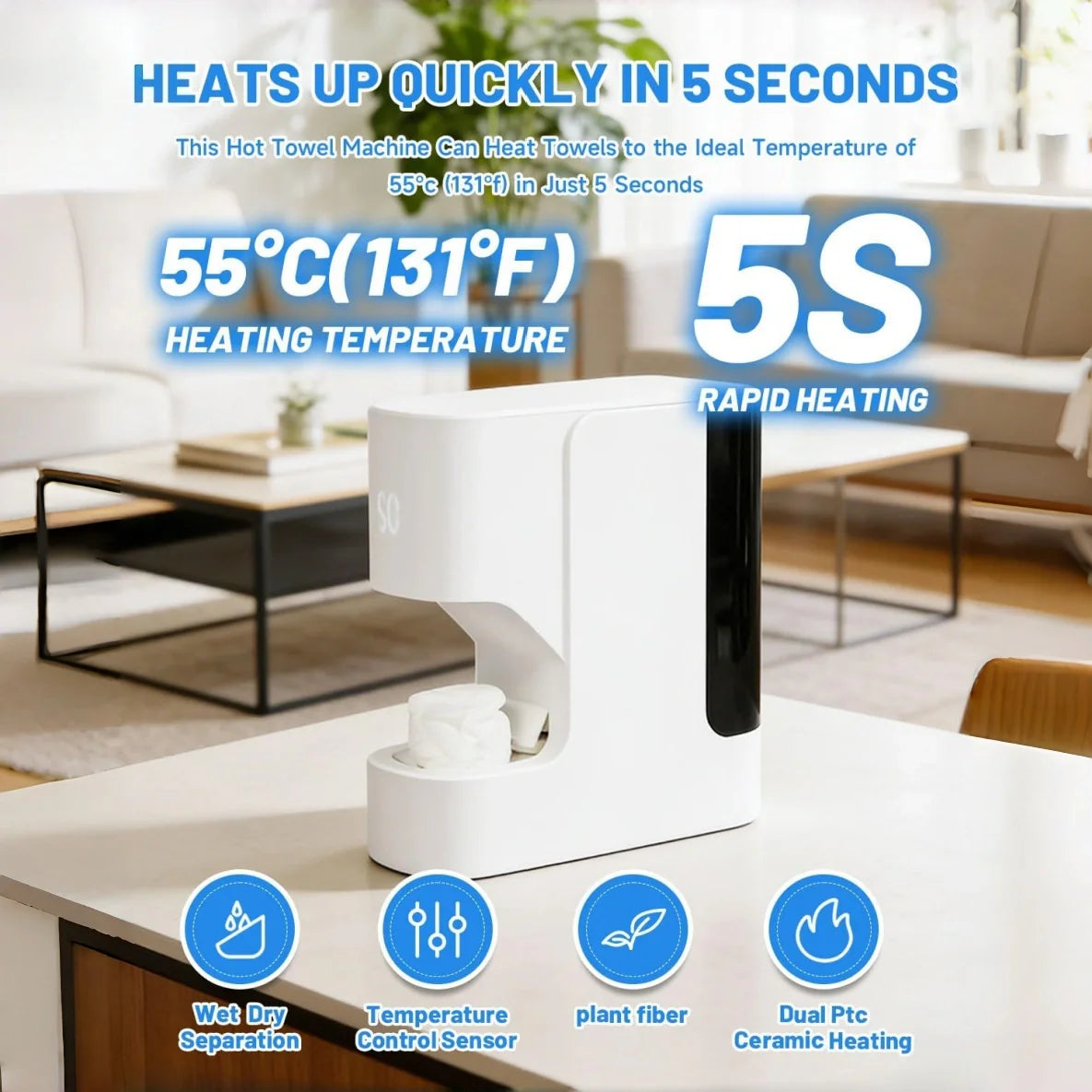 Mrorea Smart Hot Face Towel Heater Machine