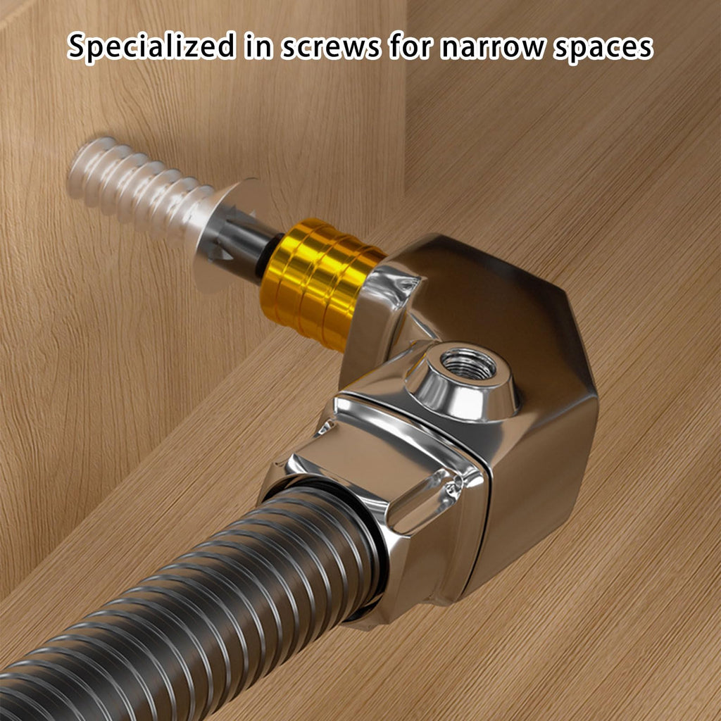 Mrorea Durable Alloy Steel Right Angle Drill Adapter