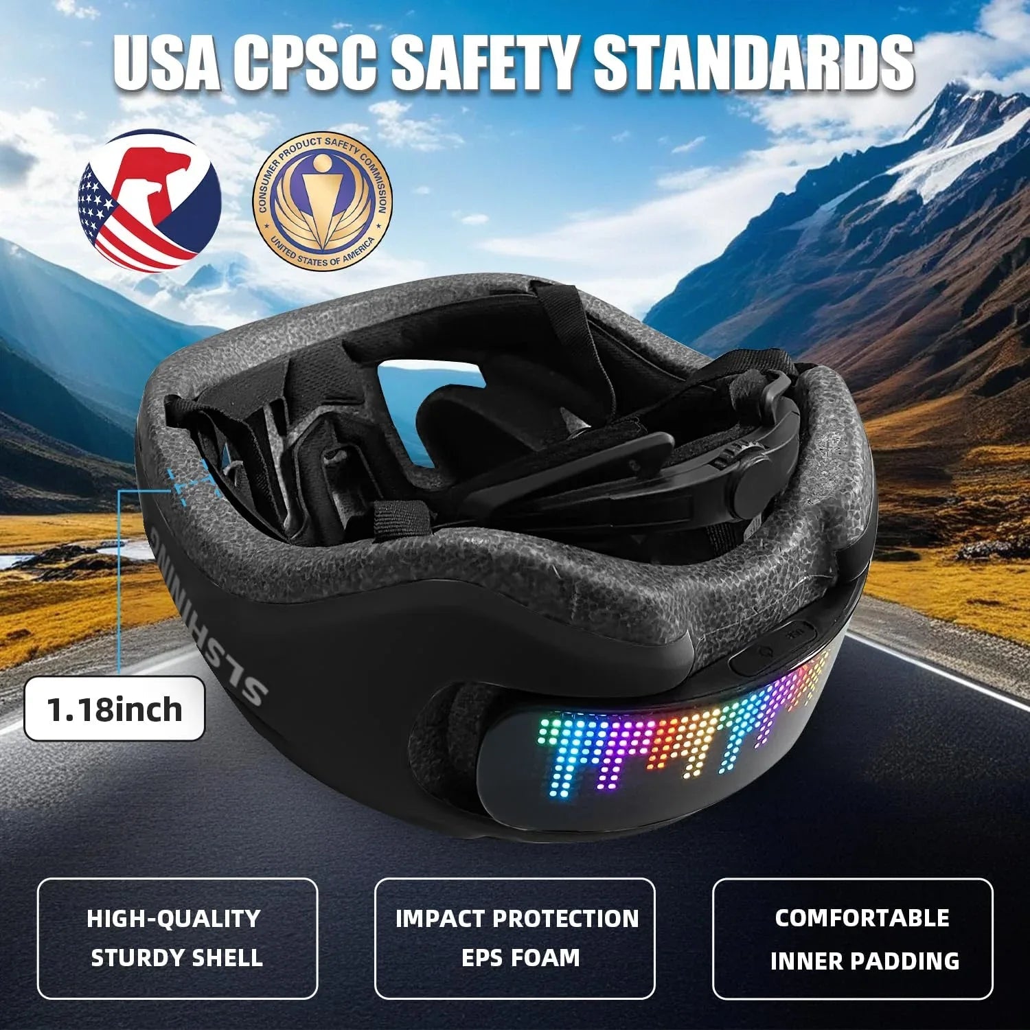 Mrorea Smart Bike Helmet with Light