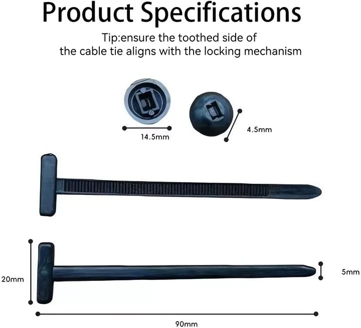 Mrorea Reusable Nylon Cable Tie Buckles