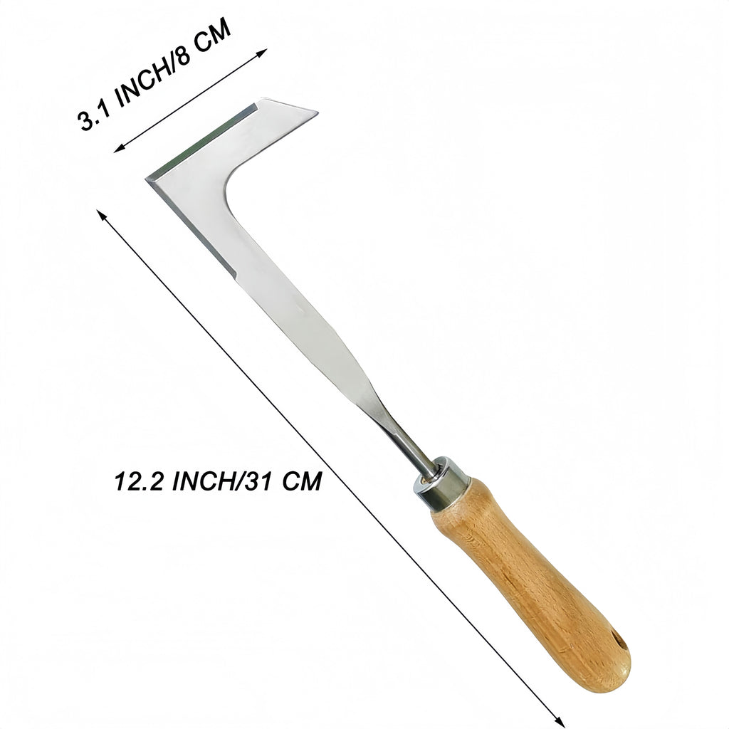 Mrorea L-Shaped Stainless Steel Crack Weeder