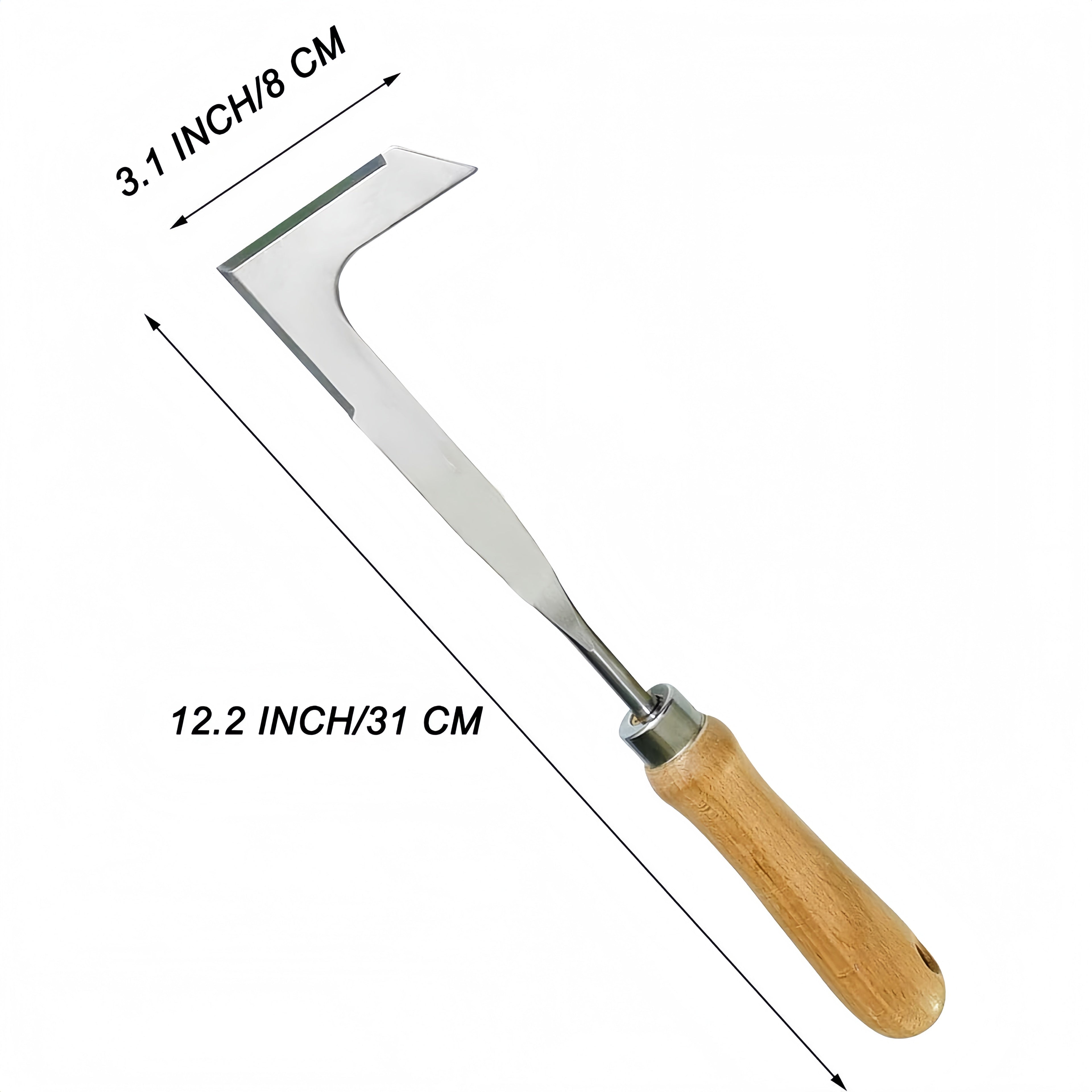 Mrorea L-Shaped Stainless Steel Crack Weeder